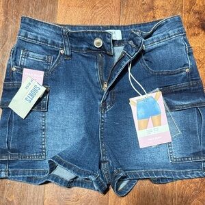 Wax Jean Women's Dark Blue Jean Shorts